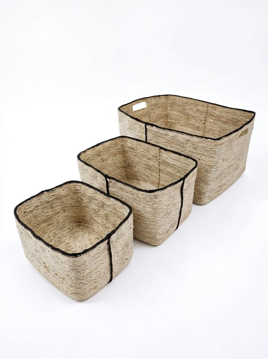 CANASTO ASHA BLACK & NATURAL M