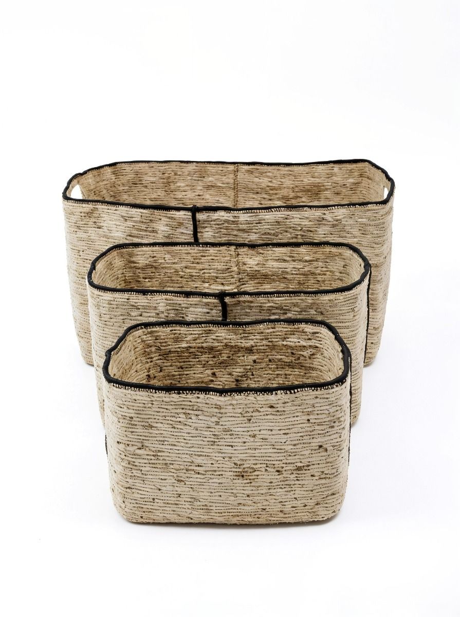 CANASTO ASHA BLACK & NATURAL L