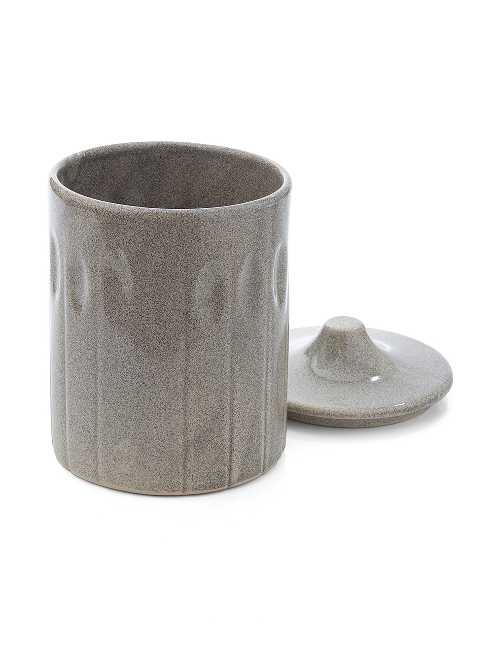 Frasco con tapa de ceramica gris-TARRO NIZA GRIS PIEDRA-Tiendas Landmark-2.jpg image number null