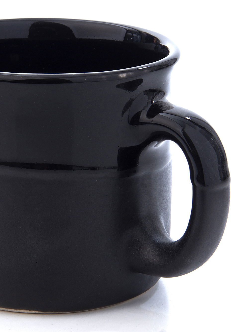 Tazon negro brillante de ceramica-TAZA SARAJEVO N1 BICOLOR NEGRO-Tiendas Landmark-1.jpg image number null