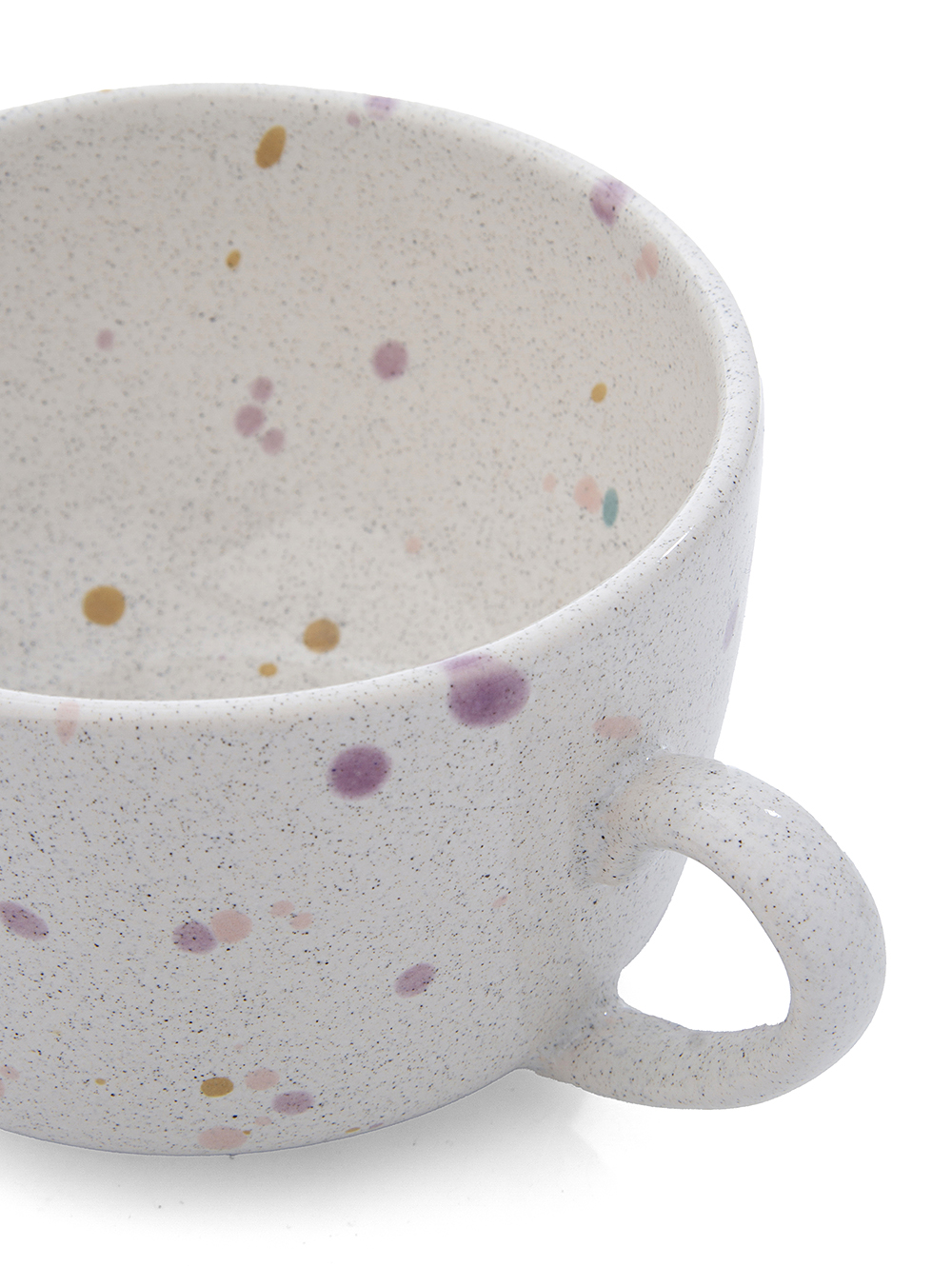 Tazon de ceramica de color-TAZA N3 BLANCO PIEDRA SALP MULTICOLOR PASTEL-Tiendas Landmark-1.jpg image number null