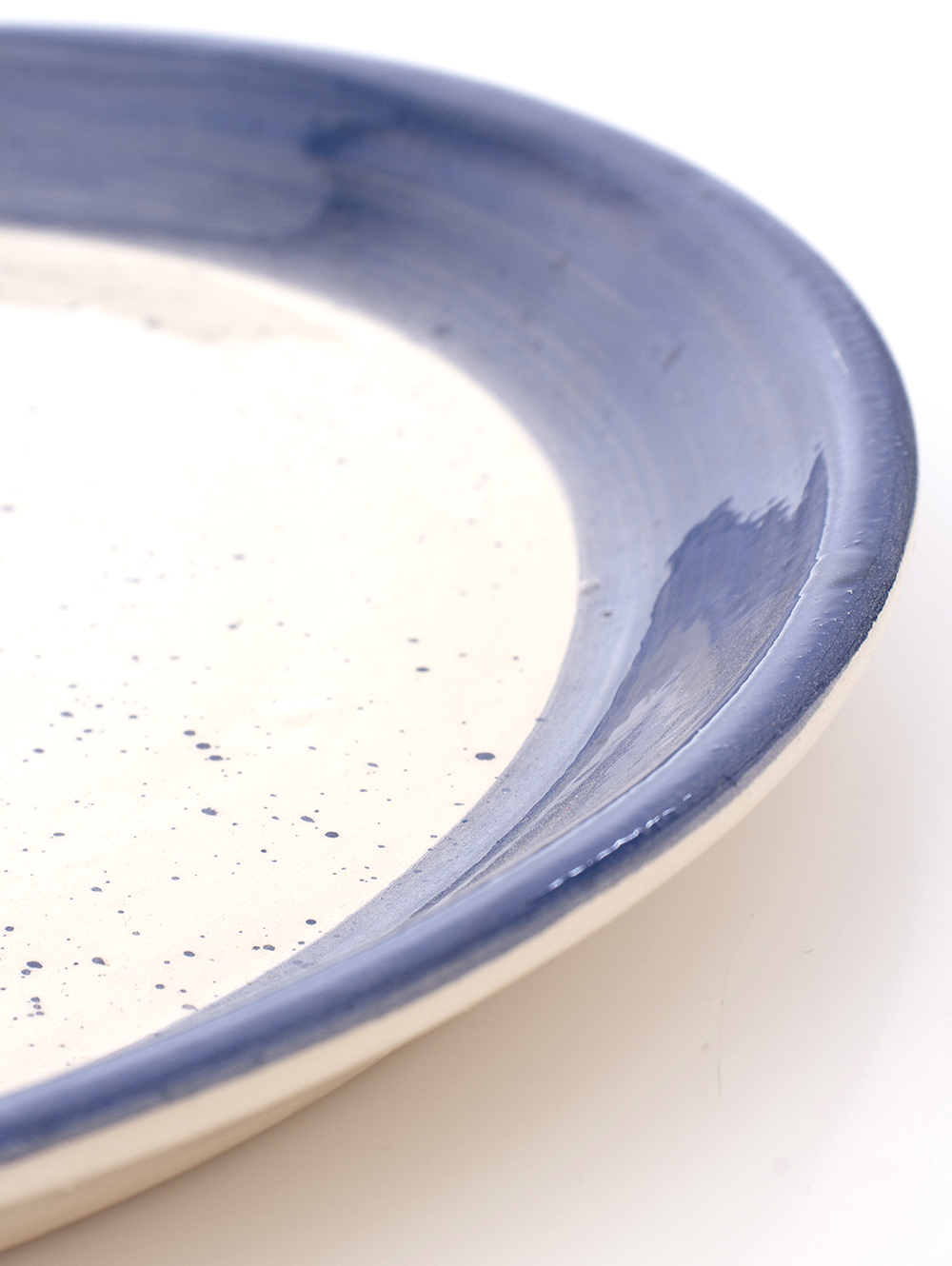 Plato de postre de ceramica con borde azul-PLATO POSTRE MAR BLUE-Tiendas Landmark-1.jpg image number null