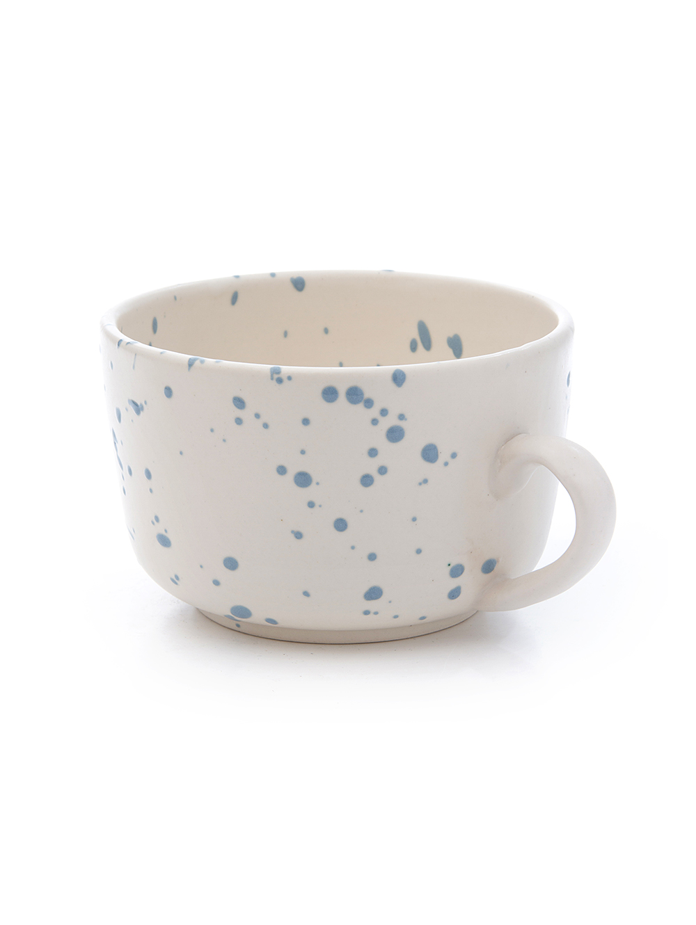 Tazon ceramica crema salpicado azul-TAZA N3 CREMA SALPICADO CELESTE-Tiendas Landmark-2.jpg image number null