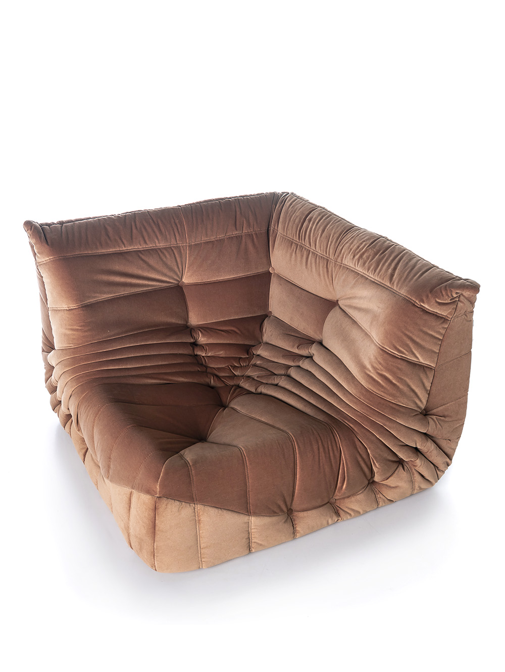 Sillon tipo puff-RINCONERO TOGO CON RELLENO DE ESPUMAS TAPIZADO EN PANA TABACO-Landmark-0.jpg image number null