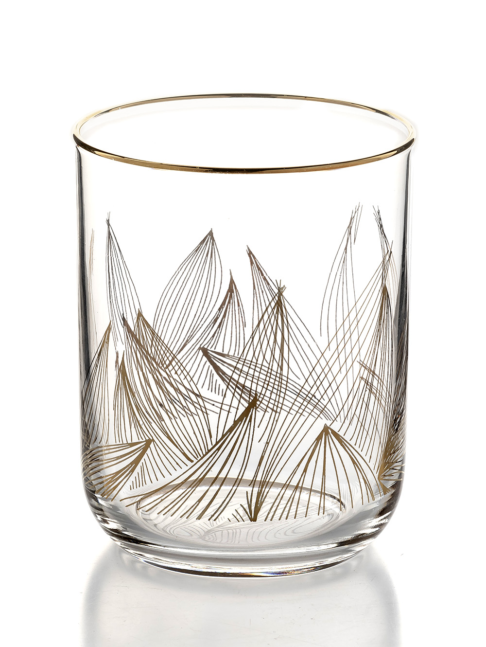 Vaso de vidrio con dibujo dorado-ARUBA-Landmark-04.jpg image number null