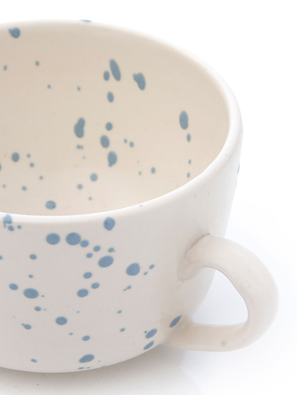 Tazon ceramica crema salpicado azul-TAZA N3 CREMA SALPICADO CELESTE-Tiendas Landmark-1.jpg image number null