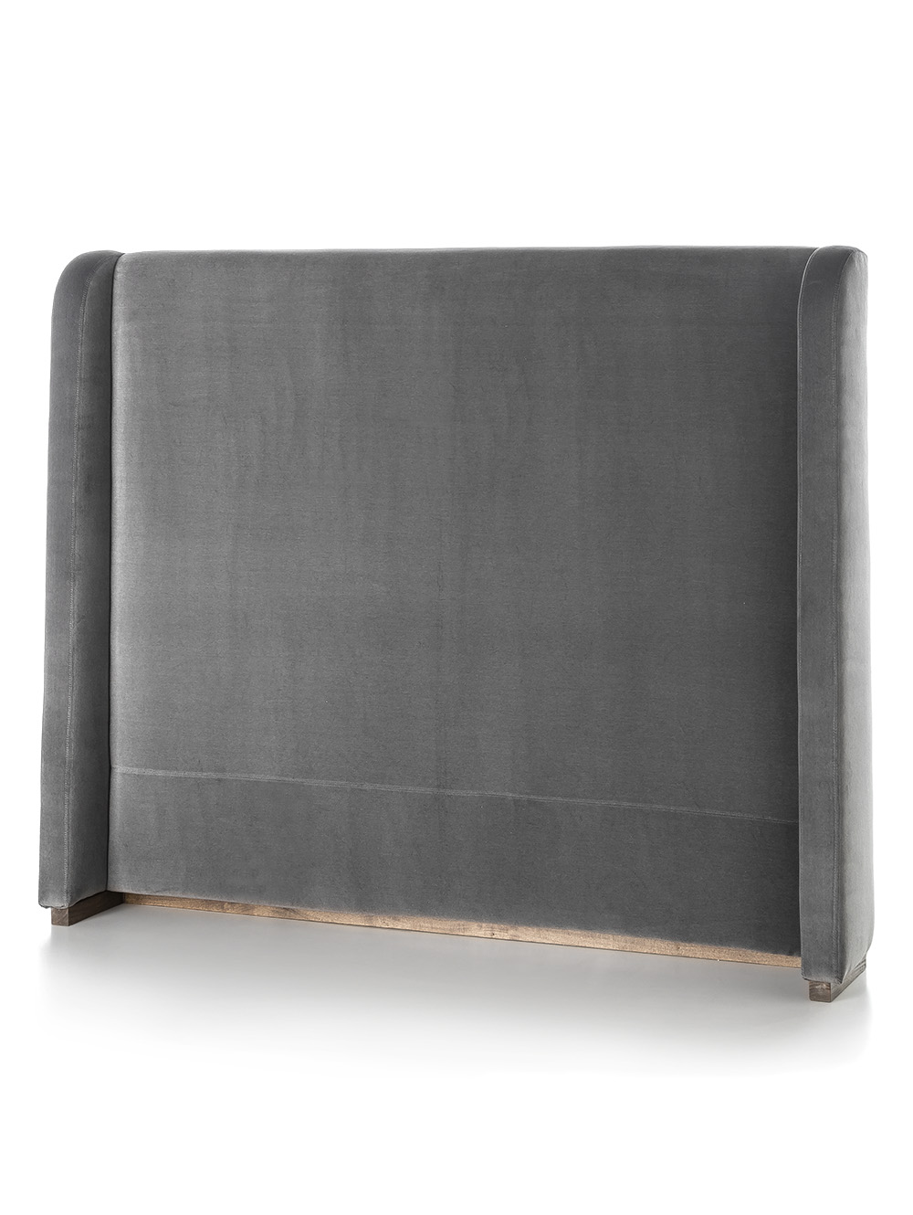 RESPALDO DE CAMA OREJAS VELVET GRIS OSCURO P/COLCHON 160CM image number null