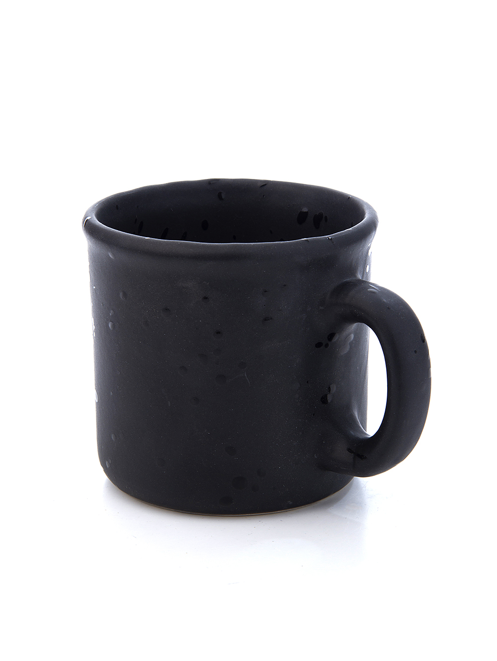 Taza de cercamica negra salpicada-TAZA VARSOVIA N1 NEGRO MATE SALP BRILLANTE-Tiendas Landmark-2.jpg image number null