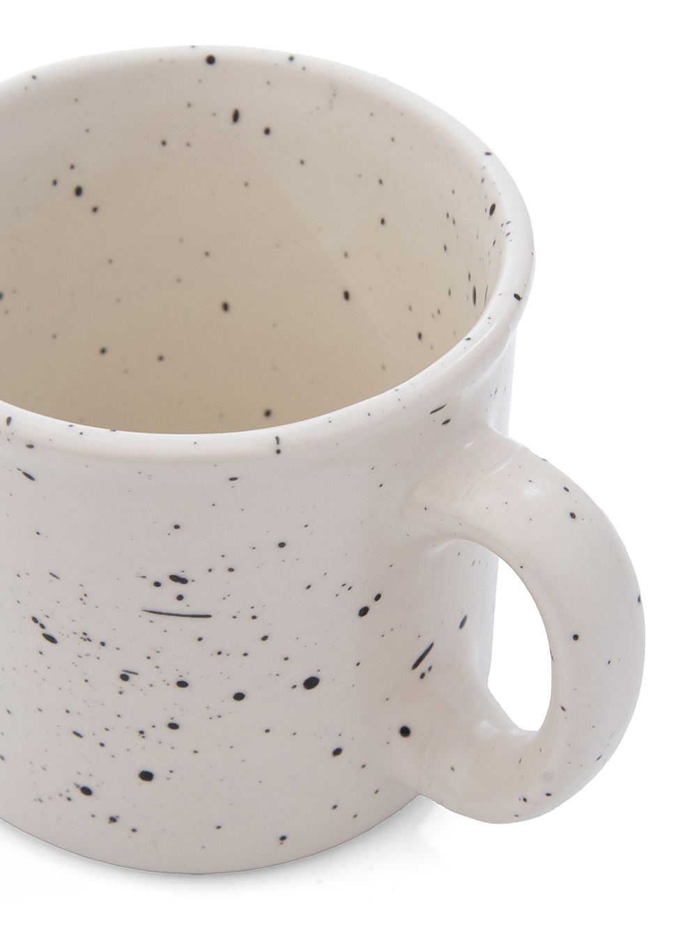 Taza de ceramica salpicada-TAZA N1 CREMA SATINADO SALP BLUR NEGRO-Tiendas Landmark-1.jpg image number null